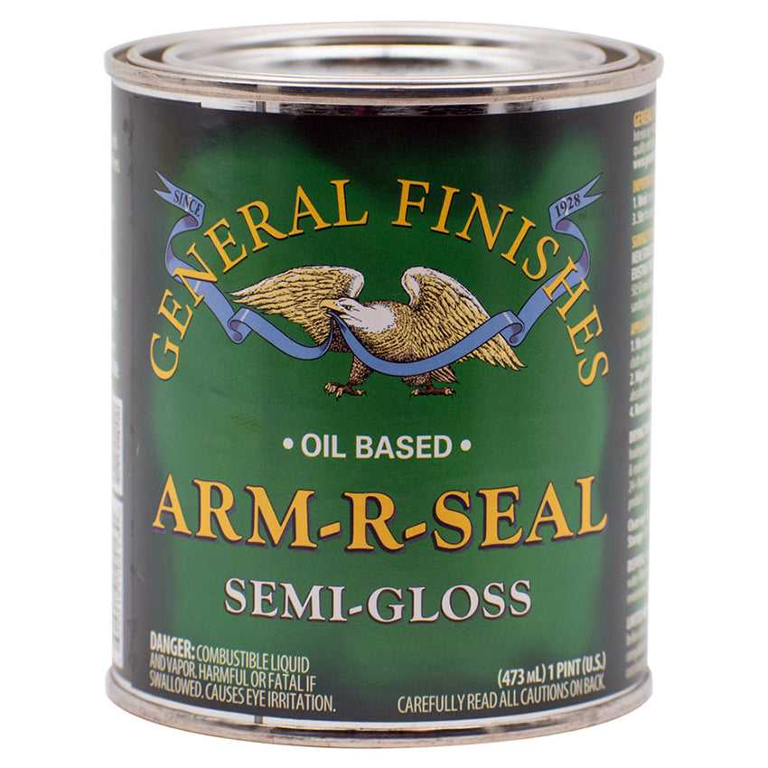General Finishes Arm-R-Seal Wipe-On Topcoat, Semi-Gloss, Pint