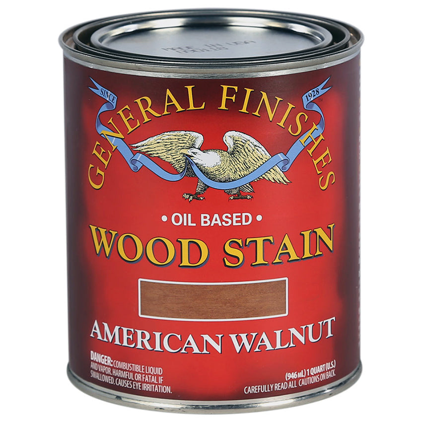General Finishes Liquid Oil Stain, American Walnut, Quart