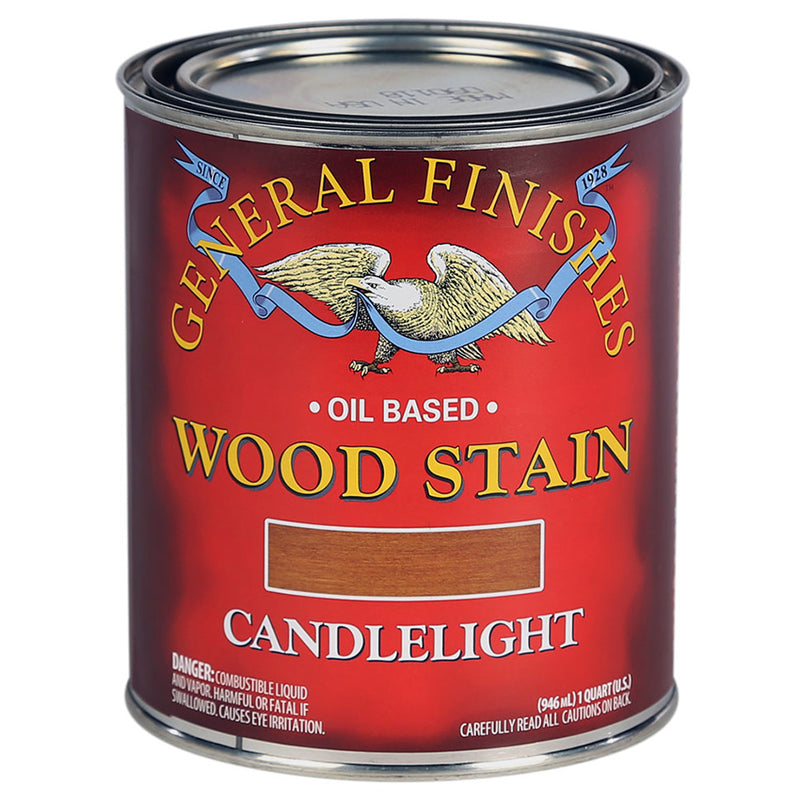 General Finishes Oil Based Penetrating Stain Candlelite Quart Project Weekend DIY