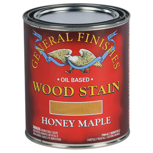 General Finishes Oil Based Penetrating Stain Honey Maple Quart Project Weekend DIY