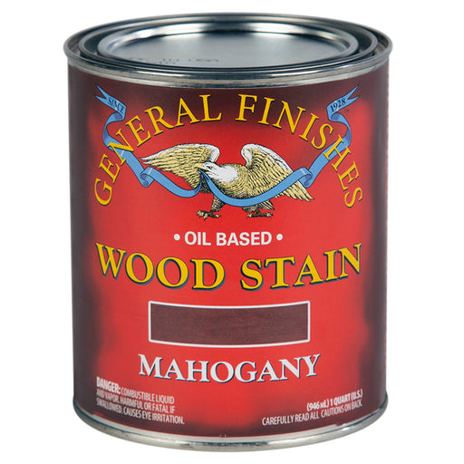 General Finishes Oil Based Penetrating Stain Mahogany Quart Project Weekend DIY