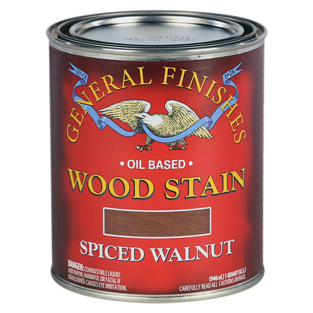 General Finishes Liquid Oil Stain, Spiced Walnut, Quart