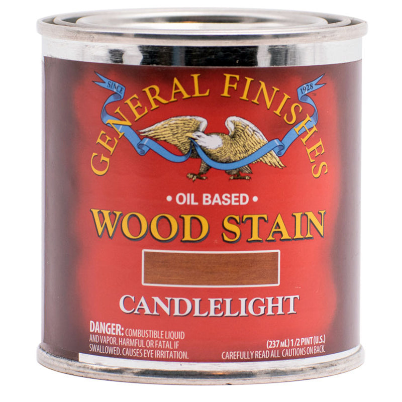 General Finishes Oil Based Penetrating Stain Candlelite Pint Project Weekend DIY