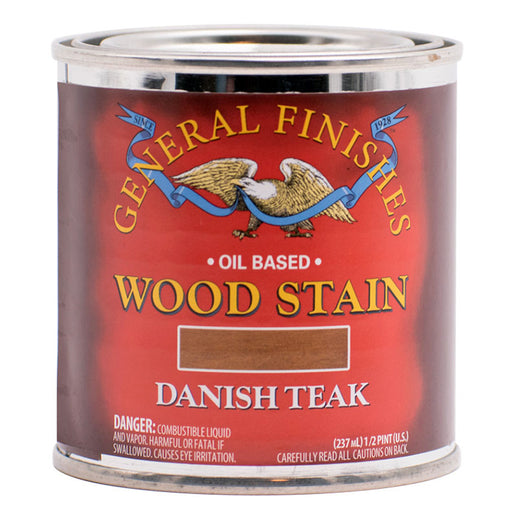 General Finishes Oil Based Penetrating Stain Danish Teak Pint Project Weekend DIY