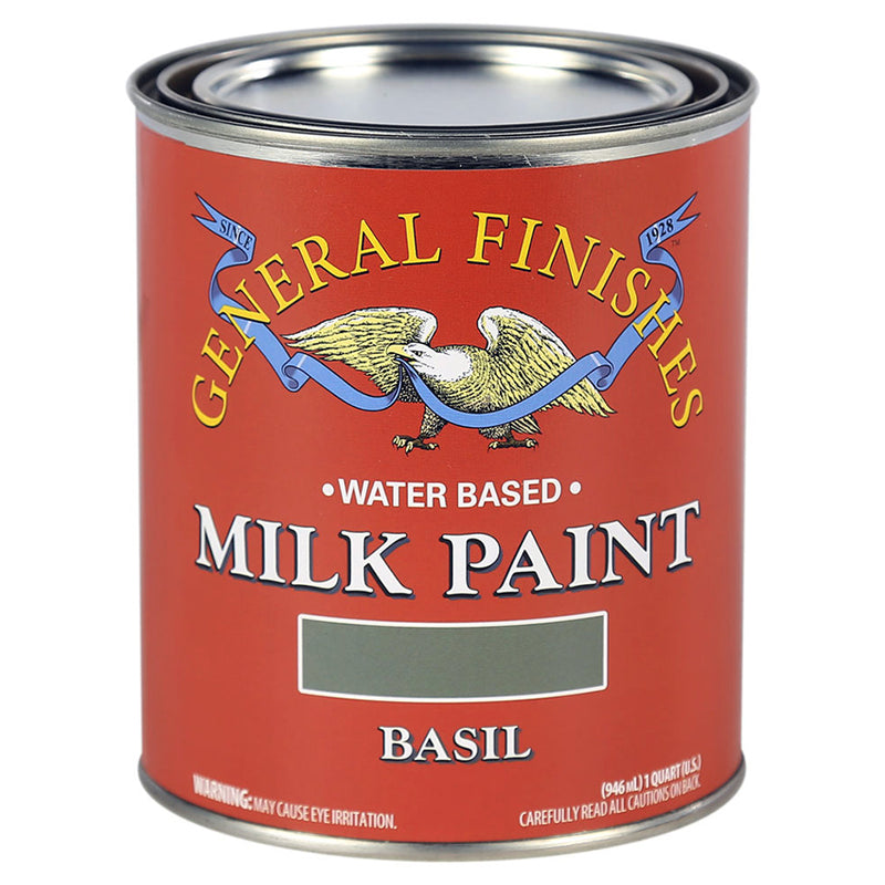 General Finishes Milk Paint Basil Green Quart