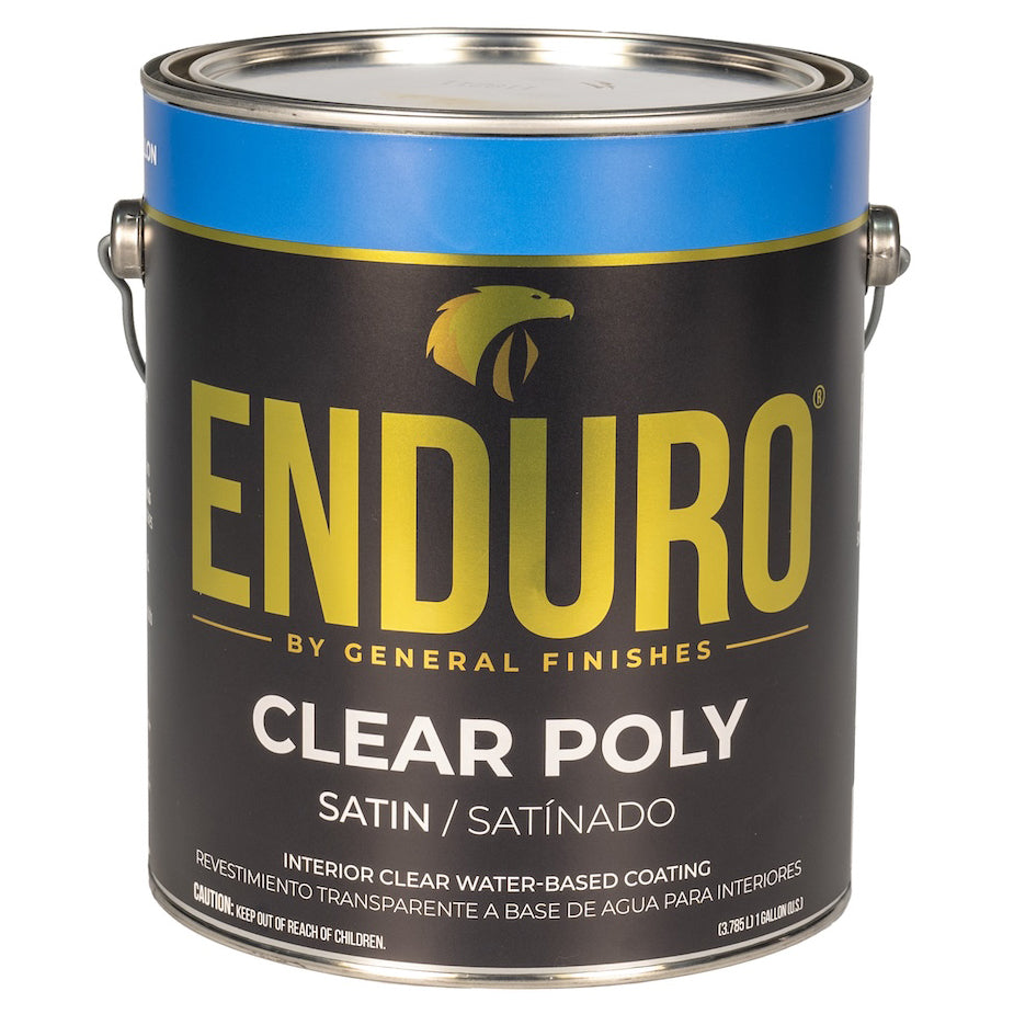 General Finishes Enduro Clear Polyurethane Satin Gallon Project Weekend DIY