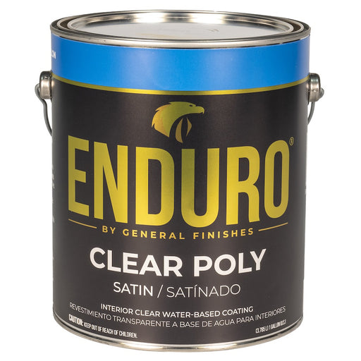 General Finishes Enduro Clear Polyurethane Satin Gallon Project Weekend DIY