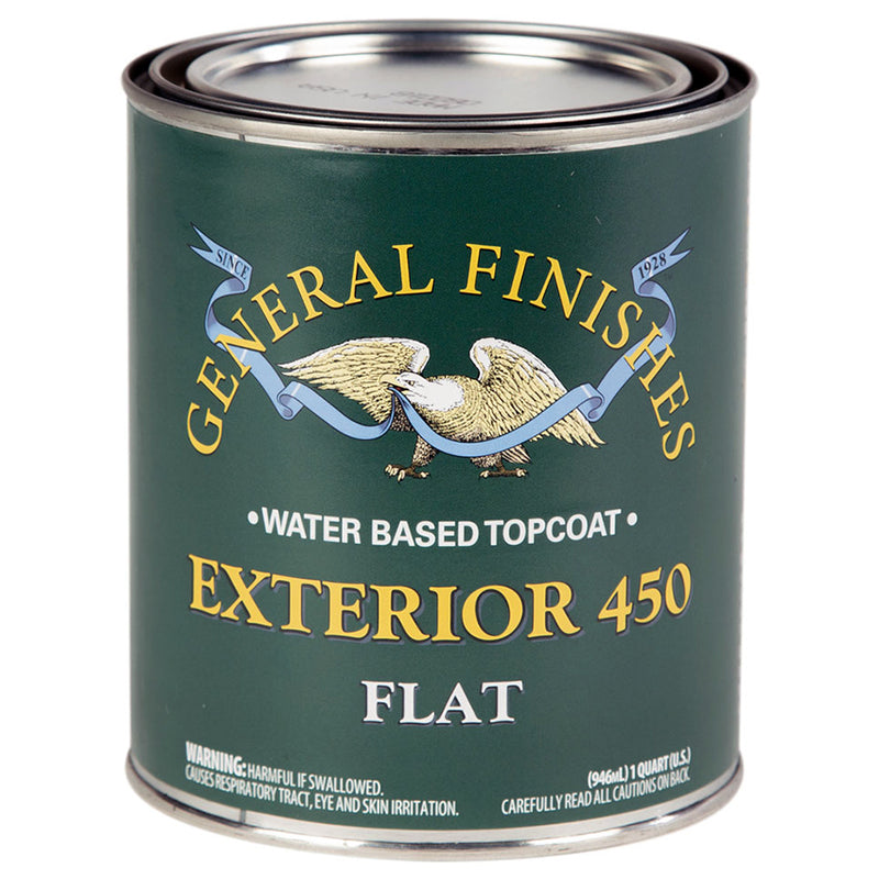General Finishes Exterior 450 Flat Topcoat Quart product image