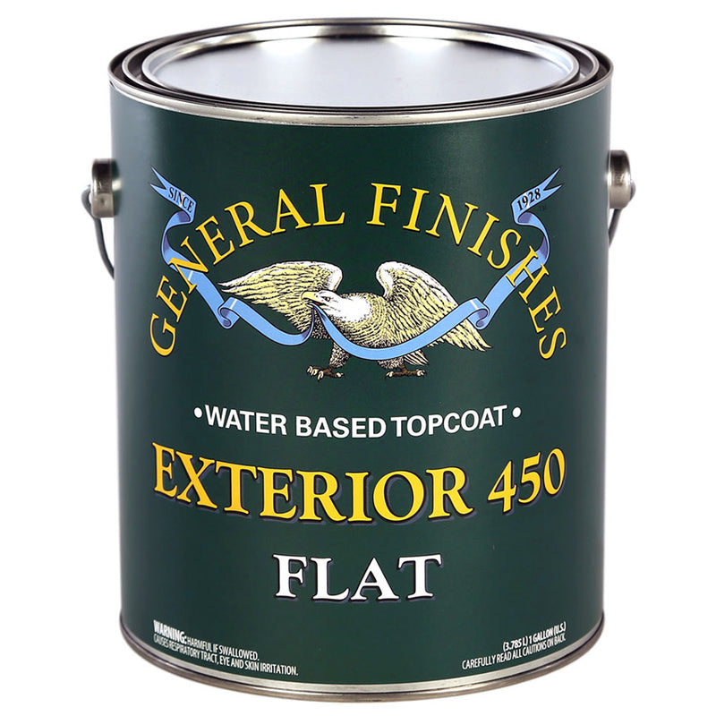 General Finishes Exterior 450 WaterBased Topcoat Flat Gallon Project Weekend DIY