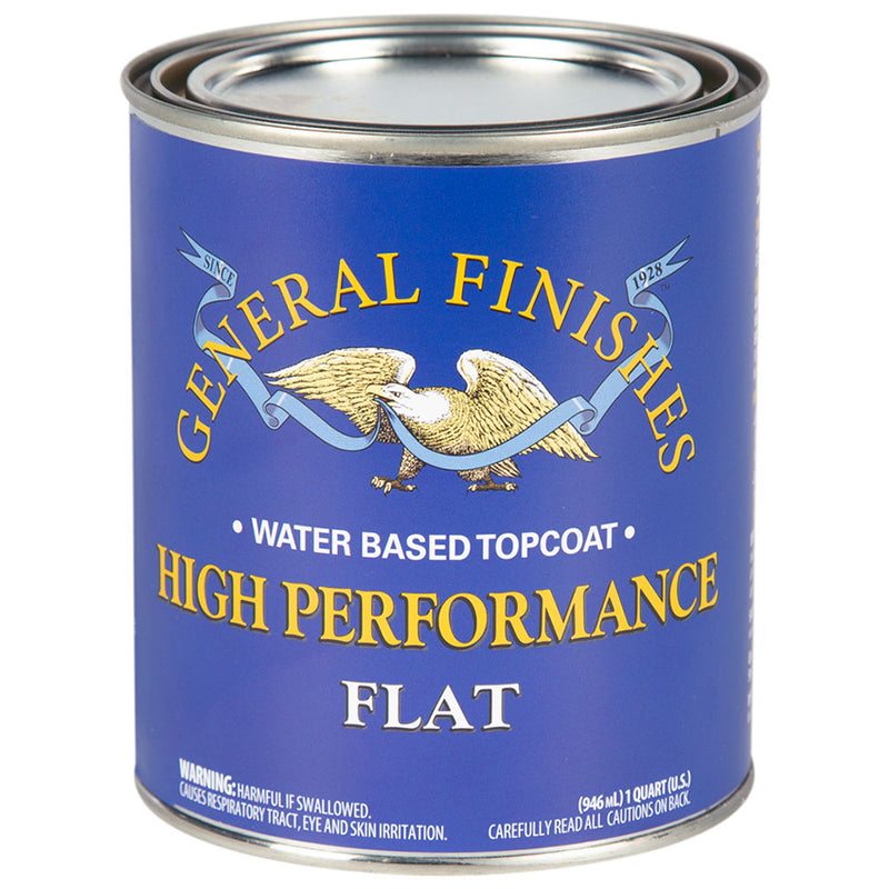 General Finishes High Performance WaterBased Topcoat Flat Quart Project Weekend DIY