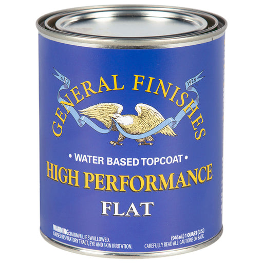 General Finishes High Performance WaterBased Topcoat Flat Quart Project Weekend DIY