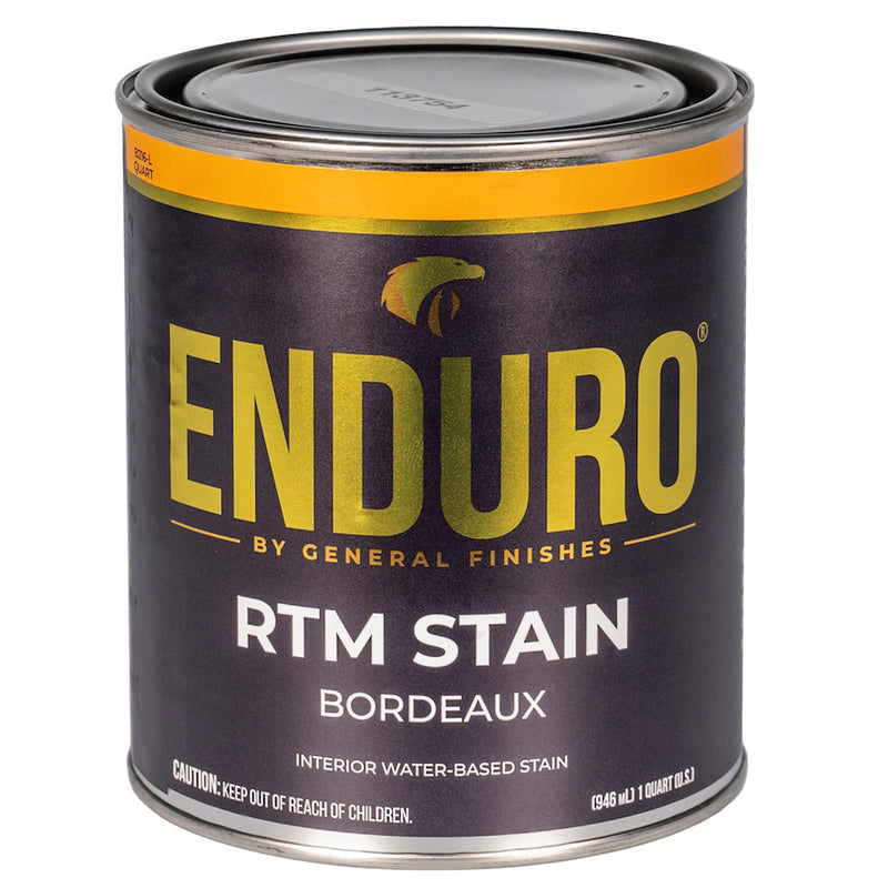General Finishes Enduro RTM Water-Based Stain, Bordeaux, Quart