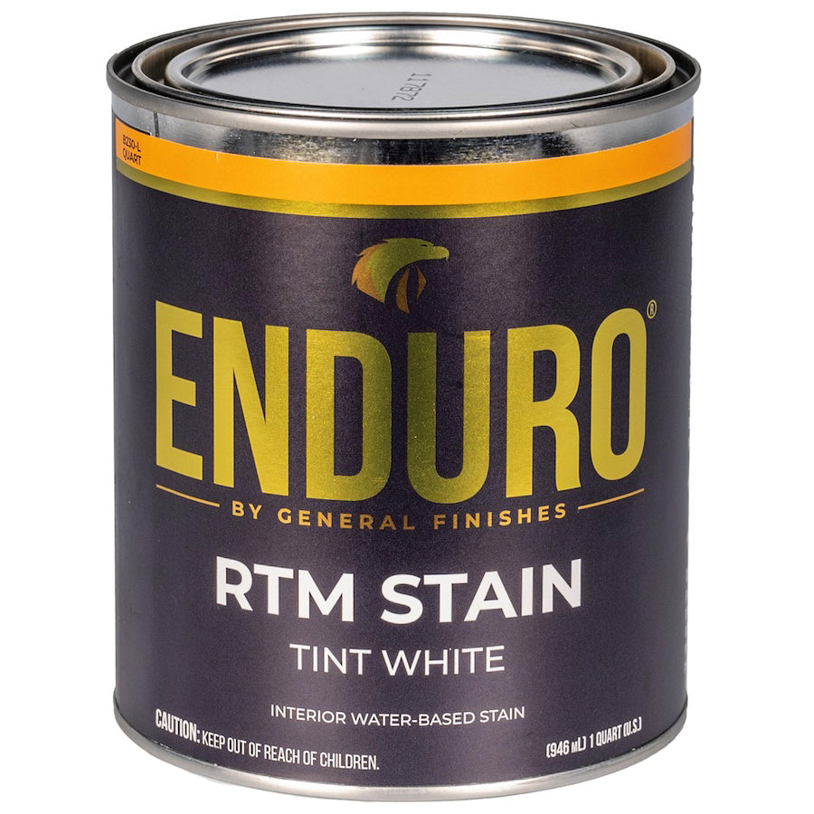 General Finishes Enduro RTM Water-Based Stain, Tint White, Quart