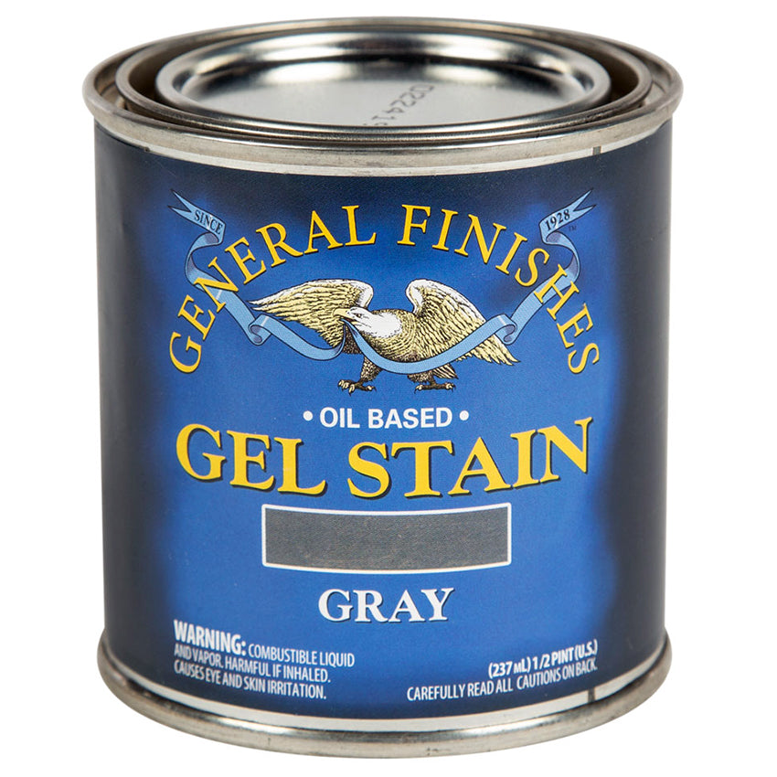 General Finishes Gel Stain Gray half pint can
