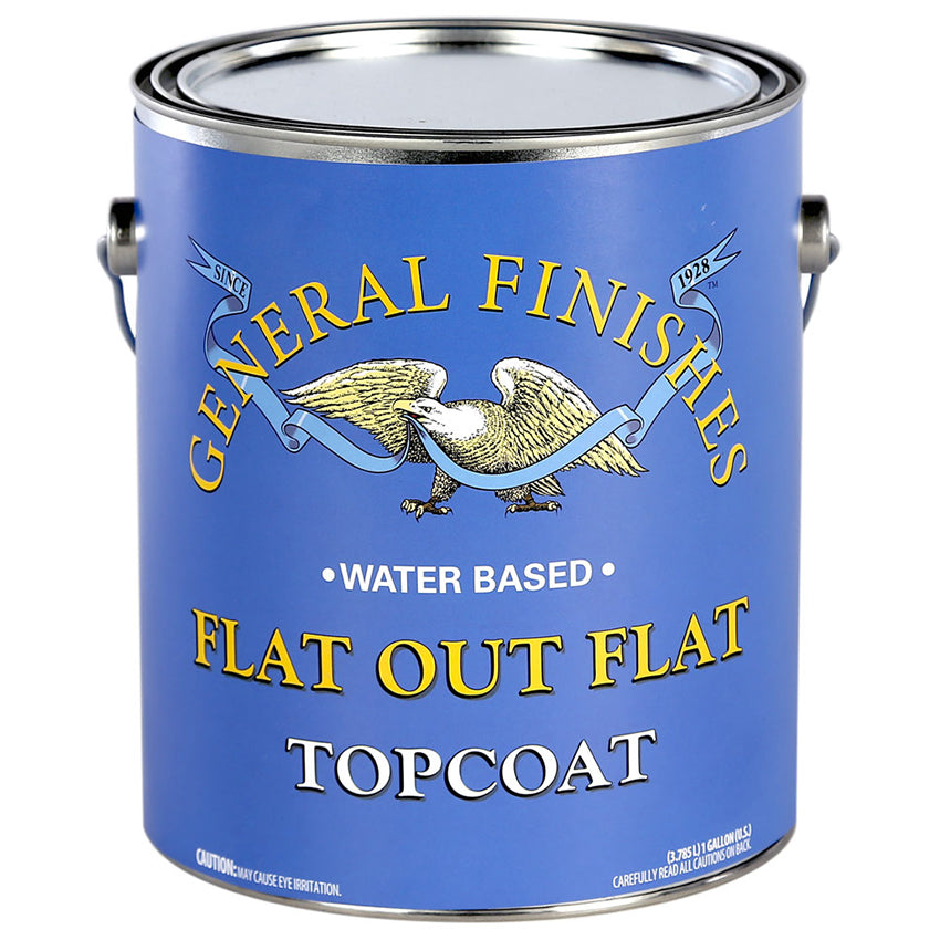 General Finishes Flat Out Topcoat, Clear, Very Flat, Gallon