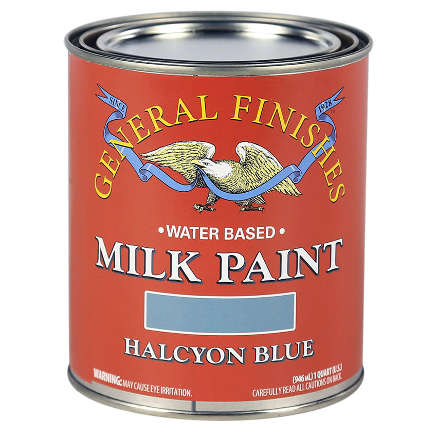 General Finishes Milk Paint Halcyon Blue 1 quart can