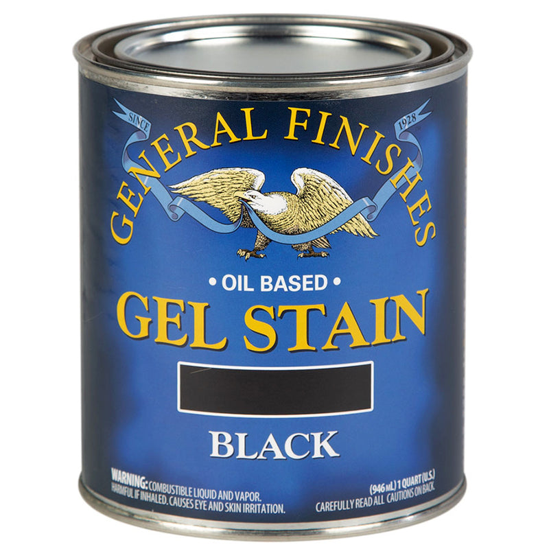 General Finishes Gel Stain, Black, Quart