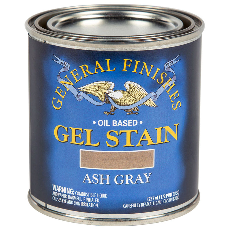 General Finishes Gel Stain, Ash Gray, Half Pint
