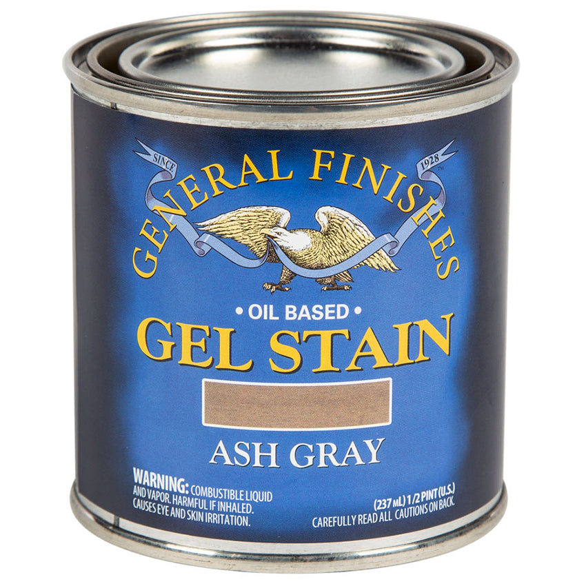 General Finishes Gel Stain, Ash Gray, Half Pint