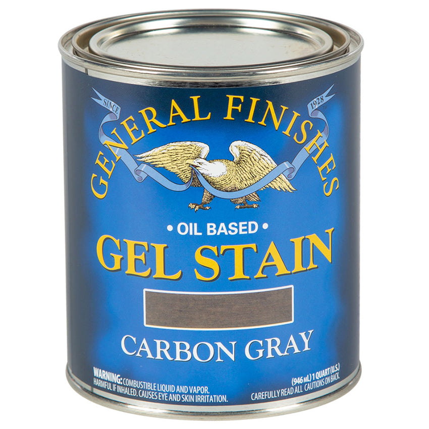General Finishes Gel Stain, Carbon Gray, Quart