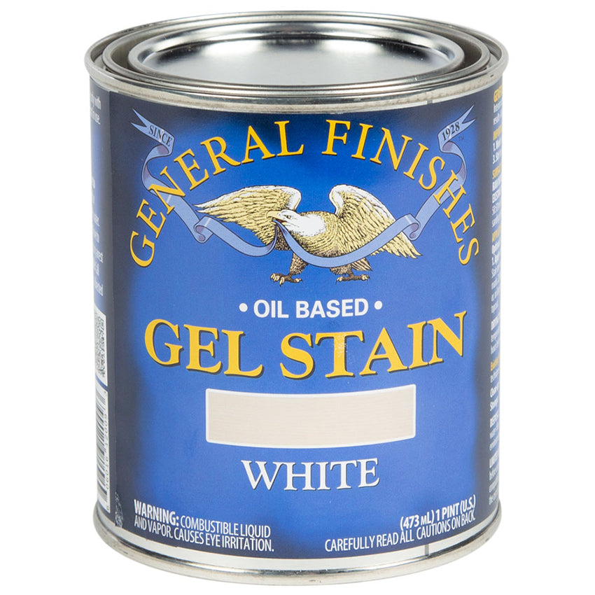General Finishes Gel Stain, White, Pint