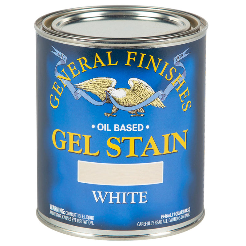 General Finishes Gel Stain, White, Quart