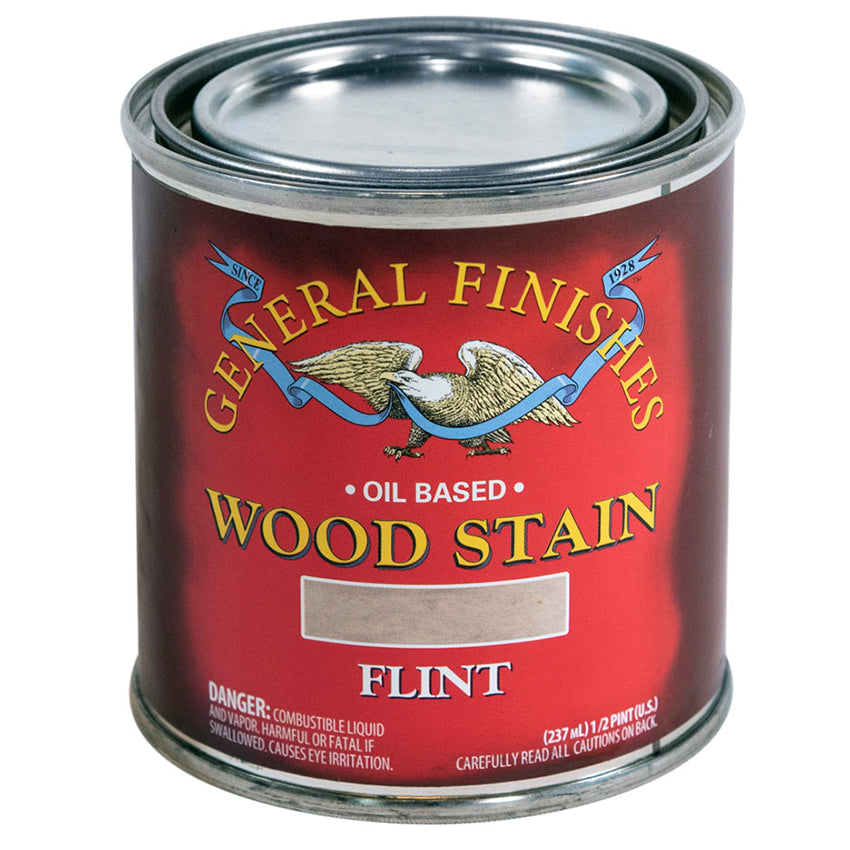General Finishes Liquid Oil Stain, Flint, Half Pint