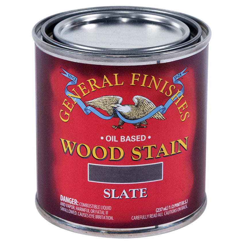 General Finishes Liquid Oil Stain, Slate, Half Pint
