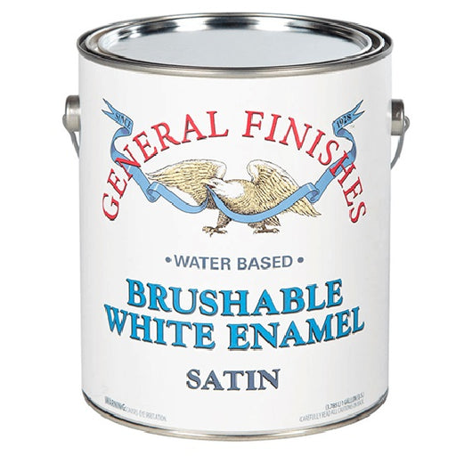 General Finishes BrushOn White Enamel Satin Gallon Project Weekend DIY