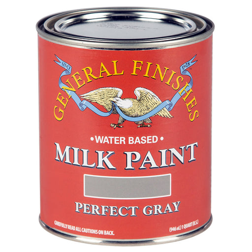 General Finishes Milk Paint Perfect Gray Quart