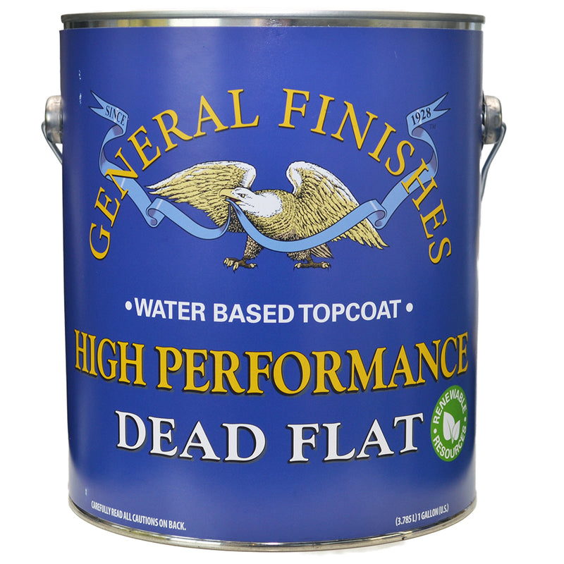 General Finishes High Performance Water-Based Topcoat Dead Flat Gallon