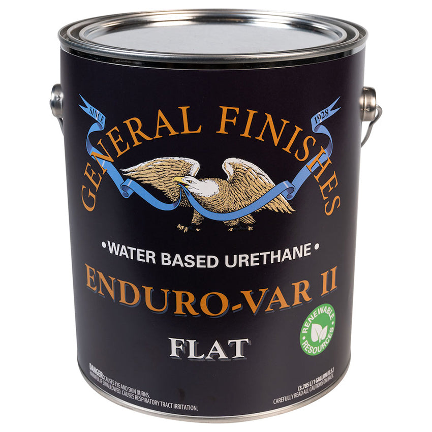 General Finishes Enduro-Var II Topcoat, Amber, Flat, Gallon