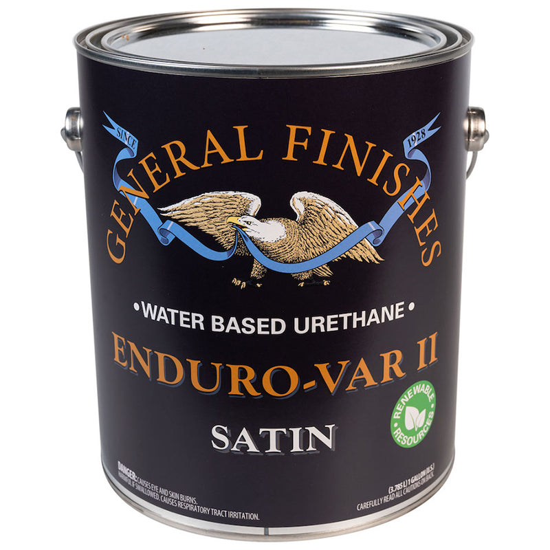 General Finishes Enduro-Var II Topcoat, Amber, Satin, Gallon