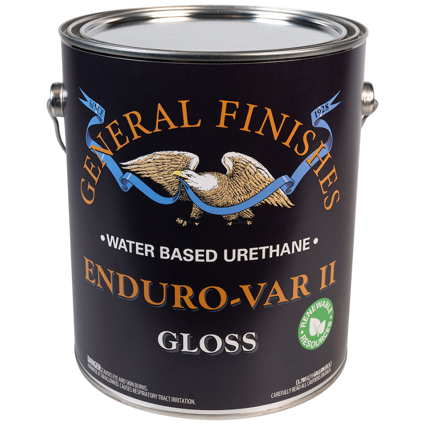 General Finishes Enduro-Var II Topcoat, Amber, Gloss, Gallon