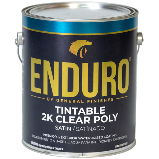 General Finishes Enduro 2K Polyurethane Clear Satin Gallon Project Weekend DIY