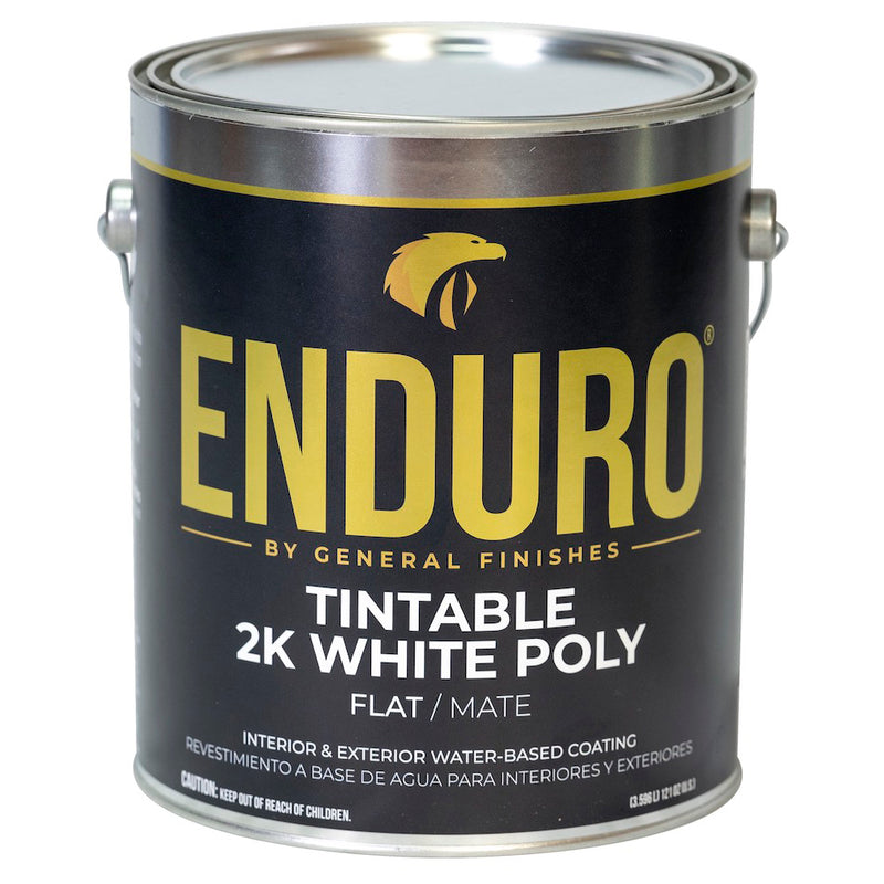 General Finishes Enduro 2K White Poly Tint Base, Flat, Gallon