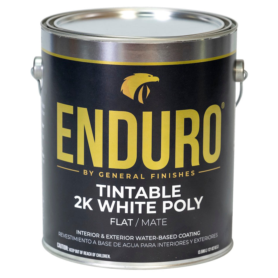 General Finishes Enduro 2K White Poly Tint Base, Flat, Gallon