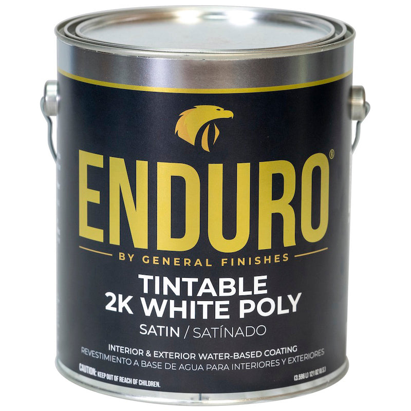 General Finishes Enduro 2K White Poly Tint Base, Satin, Gallon