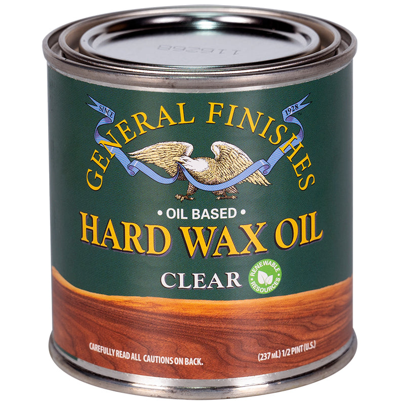 General Finishes Hard Wax Oil, Clear, Half Pint