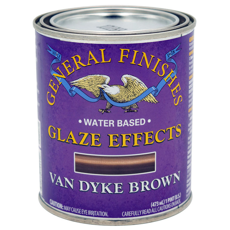 General Finishes Glaze Effects, Van Dyke Brown, Pint