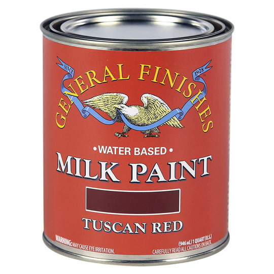 General Finishes Milk Paint in Tuscan Red, 1 quart can (QTTR)