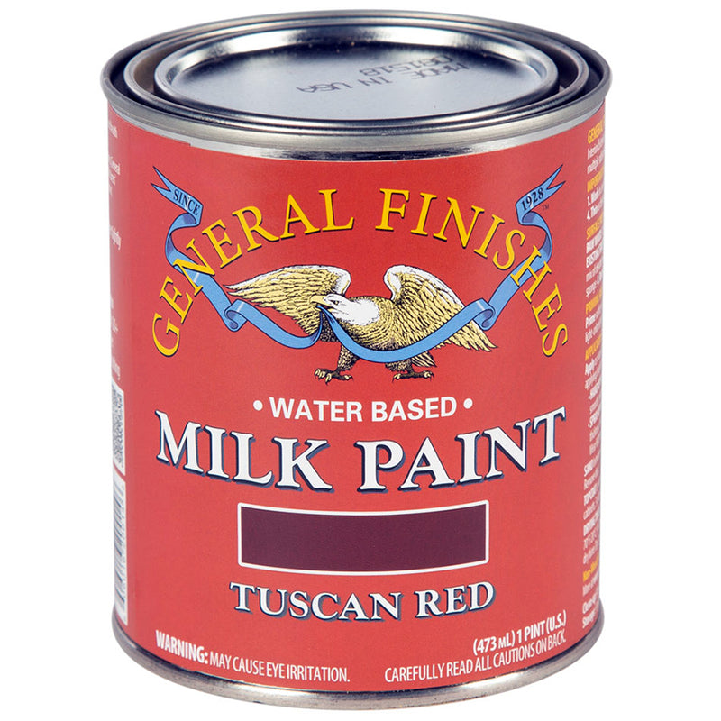 General Finishes Milk Paint Tuscan Red Furniture Pint Project Weekend DIY