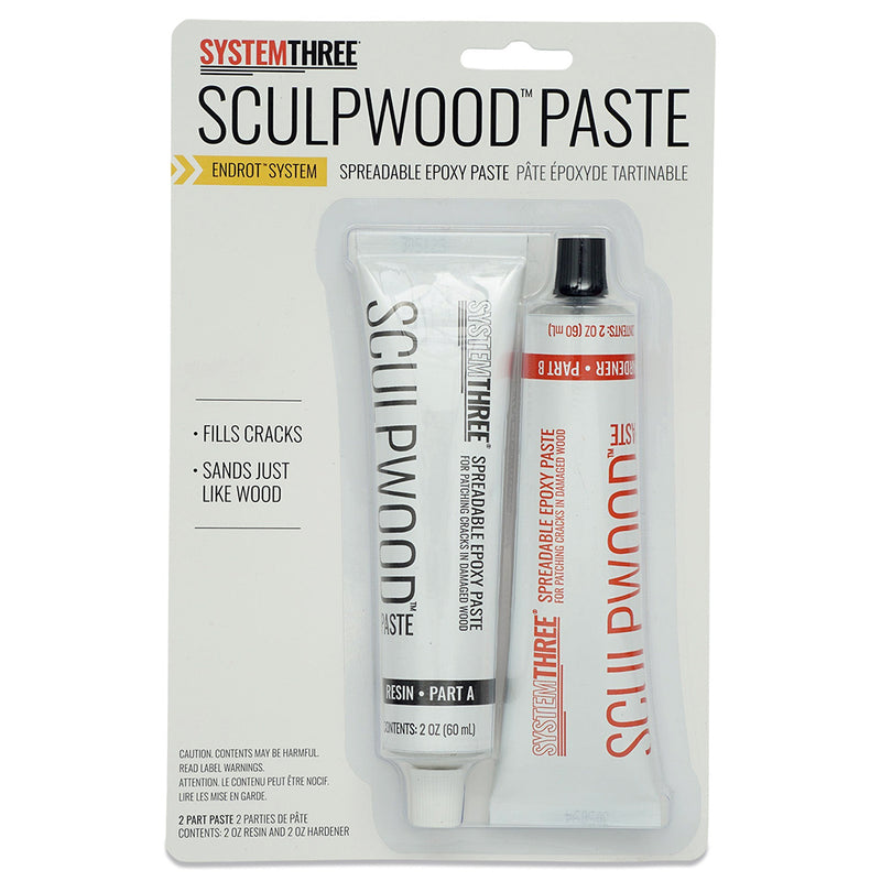 System Three SculpWood Paste, White, 4 oz
