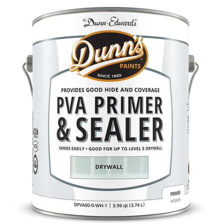 Dunn Edwards Dunn's Paints PVA Drywall Primer Dpva00 wh1 Gallon Project Weekend DIY