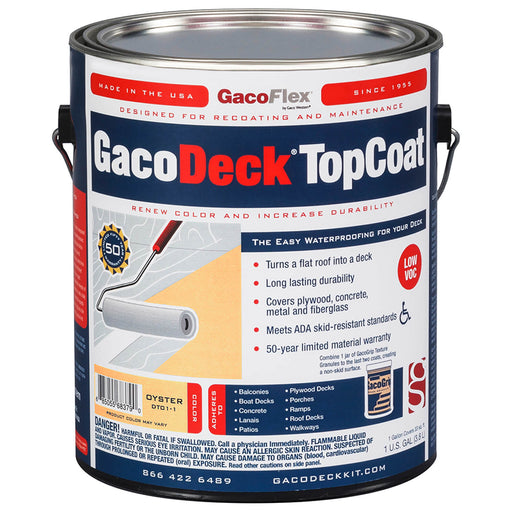 Gaco Water-Based Elastomeric Top Coat Oyster Gallon product image