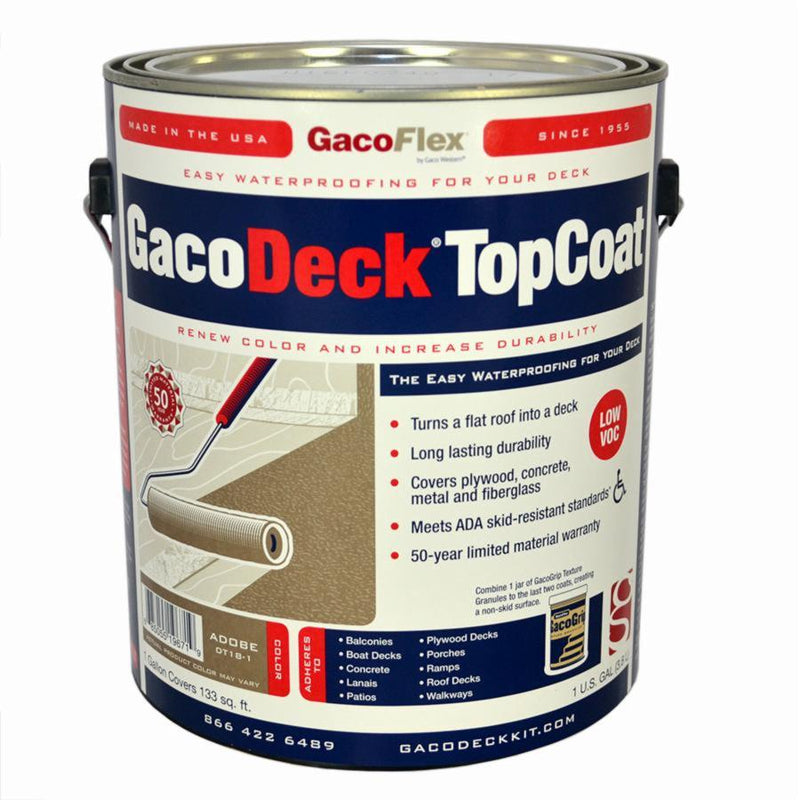 Gaco Water-Based Elastomeric Top Coat Adobe Gallon product image