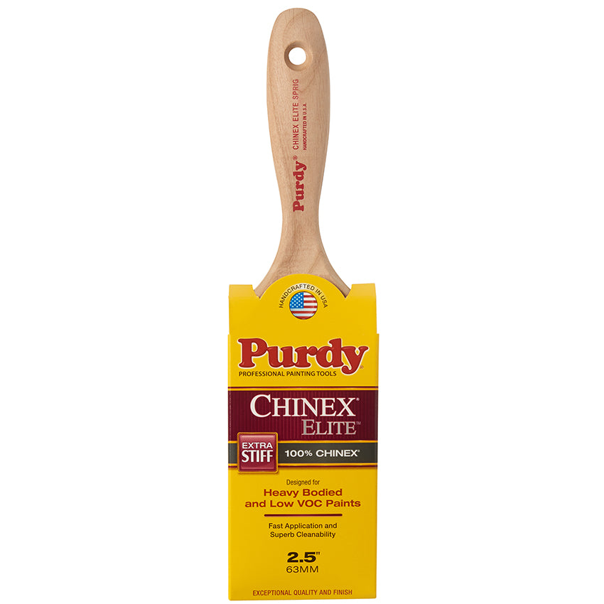 Purdy Chinex Elite Sprig Flat Sash Paint Brush, 2-1/2 Inch