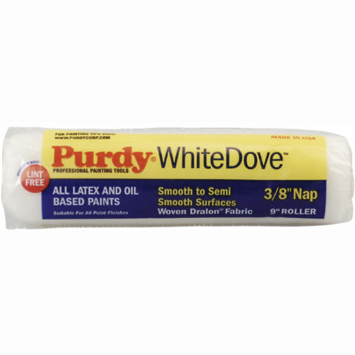 Purdy White Dove Roller Cover, Dralon, 9 Inch, 3/8 Inch Nap