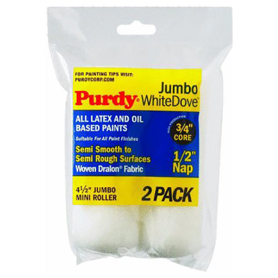 Purdy White Dove Roller Cover Jumbo - 1/2in x 1/2in Nap by Purdy | LCB Paint & Supply