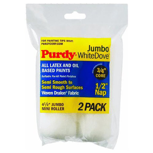 Purdy White Dove Roller Cover Jumbo - 1/2in x 1/2in Nap by Purdy | LCB Paint & Supply